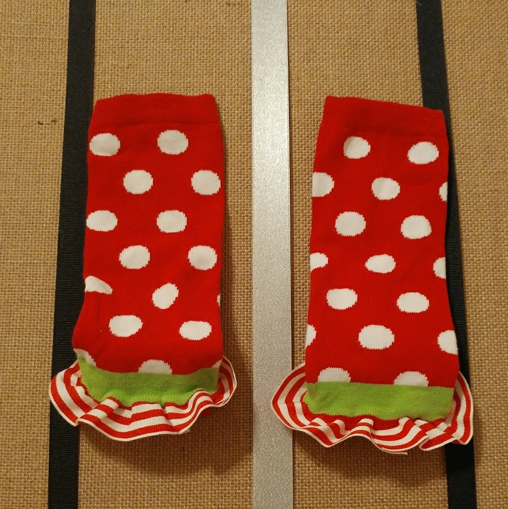 Red baby leggings